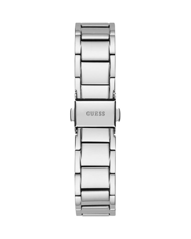Guess Solstice Diamonds Silver Dial Silver Steel Strap Watch for Women - GW0403L1