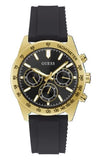 Guess Sport Multifunctional Black Dial Black Rubber Strap Watch for Men - GW0332G2
