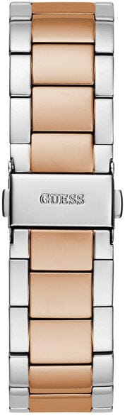 Guess Sunray Multifunction Crystals Silver Dial Two Tone Steel Strap Watch For Women - GW0616L3