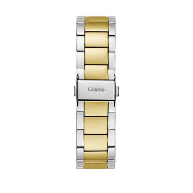 Guess Sunray Multifunction Silver Dial Two Tone Steel Strap Watch for Women - GW0616L2