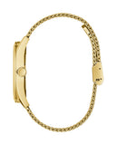 Guess Tailor Multifunction Gold Dial Gold Mesh Bracelet Watch for Men - GW0368G2