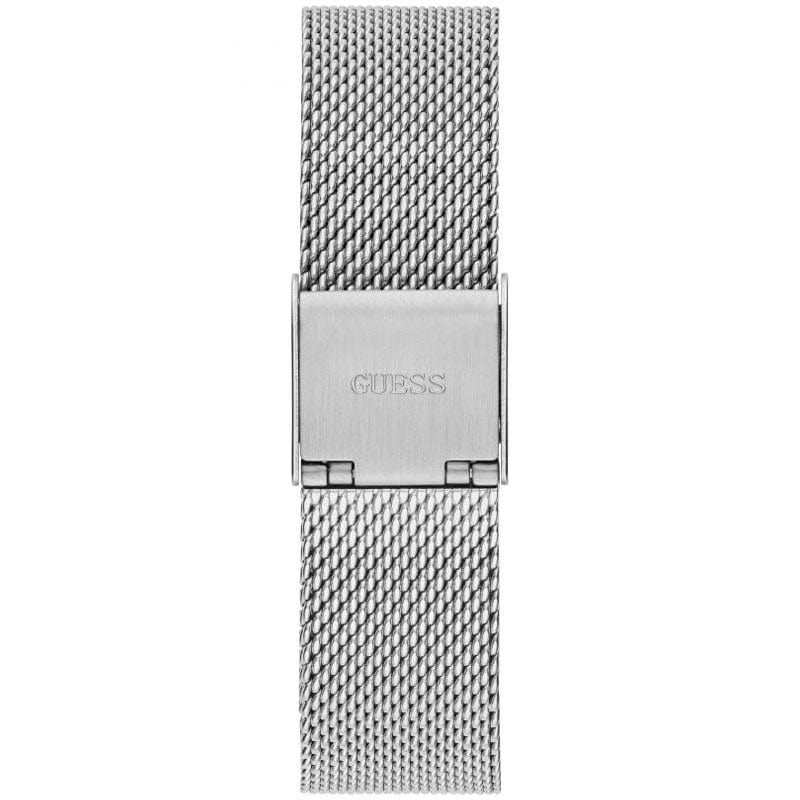 Guess Tapestry Diamonds Silver Dial Silver Mesh Bracelet Watch for Women - GW0354L1