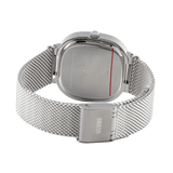 Guess Tapestry Diamonds Silver Dial Silver Mesh Bracelet Watch for Women - GW0354L1