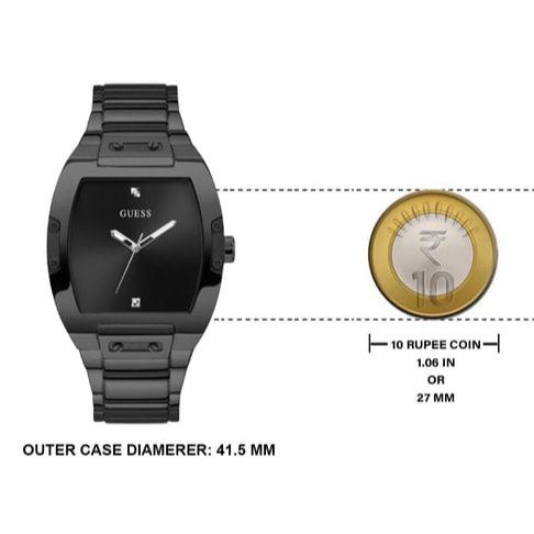 Guess Trend Black Dial Black Steel Strap Watch for Men - GW0387G3