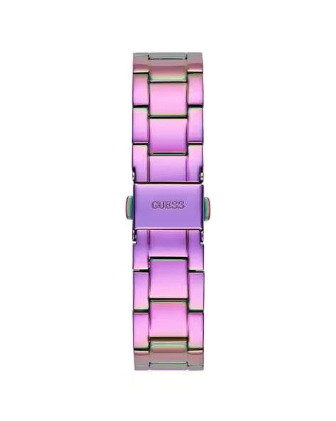 Guess Trend Diamonds Purple Dial Purple Steel Strap Watch for Women - GW0512L4