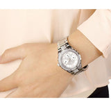 Guess Viva Quartz Silver Dial Silver Steel Strap Watch For Women - W0111l1