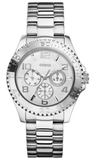 Guess BFF Multifunction Silver Dial Silver Steel Strap Watch for Women - W0231L1