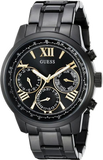 Guess Classic Multi-Function Black Dial Black Steel Strap Watch For Women - W0330L15