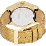 Guess Limelight Quartz Gold Dial  Gold Leather Strap Watch For Women - W0775L13