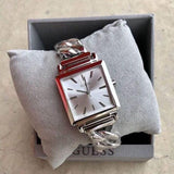 Guess Vanity Silver Dial Silver Steel Strap Watch for Women - W1029L1