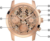 Guess Mini Sunrise Quartz Rose Gold Dial Rose Gold Steel Strap Watch For Women - W0448L9