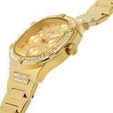 Guess Duchess Quartz Gold Dial Gold Steel Strap Watch For Women - GW0558L2