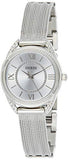 Guess Whisper Silver Dial Silver Mesh Bracelet Watch for Women - W1084L1