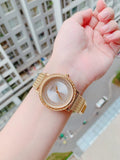 Guess Willow Two Tine Dial Gold Mesh Bracelet Watch For Women - W0836L3