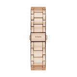 Guess G-Twist Rose Gold Dial Rose Gold Steel Strap Watch for Women - W1082L3