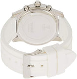 Guess Zena Analog White Dial White Rubber Strap Watch For Women - W1094L1