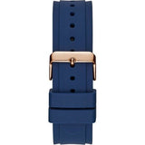 Guess Zena Blue Dial Blue Silicone Strap Watch For Women - W1049L2
