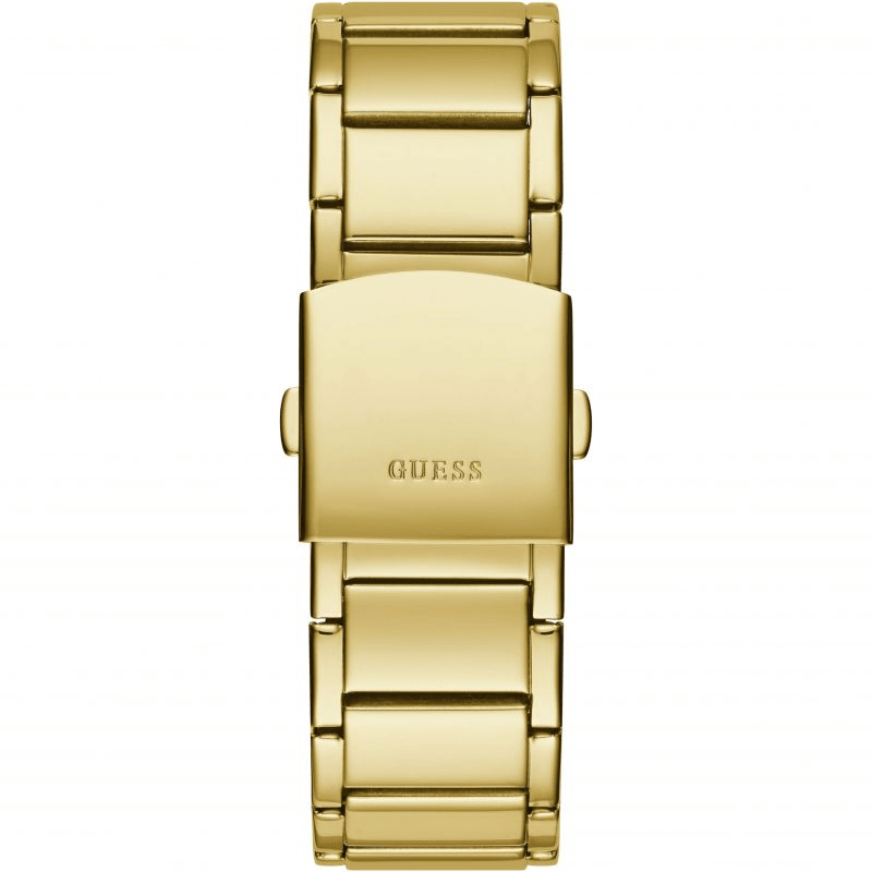 Guess Zeus Diamonds Gold Dial Gold Steel Strap Watch for Men - GW0209G2
