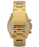 Guess Exclusive Multi Color White Dial Gold Steel Strap Watch for Women - GW0457L1