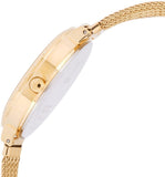 Guess Chiffon Gold Dial Gold Mesh Bracelet Watch For Women - W1083L2