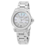 Gucci Dive Diamonds Mother of Pearl Dial Silver Steel Strap Watch For Women - YA136406