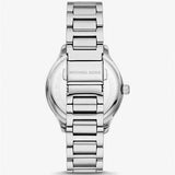 Michael Kors Sage Three-Hand White Dial Silver Steel Strap Watch for Women - MK4807