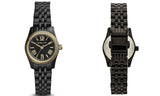 Michael Kors Lexington Quartz Black Dial Black Steel Strap Watch for Women - MK3299