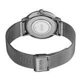 Hugo Boss Horizon Blue Dial Black Mesh Bracelet Watch for Men - 1513734