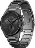 Hugo Boss Classic Grey Dial Grey Steel Strap Watch for Men - 1513364