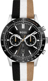 Hugo Boss Allure Chronograph Black Dial Multicolor Nylon Strap Watch for Men - 1513963