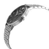 Emporio Armani Kappa Black Dial Silver Steel Strap Watch For Men - AR11152