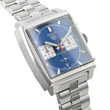 Tag Heuer Monaco Automatic Chronograph Blue Dial Silver Steel Strap Watch for Men - CBL2111.BA0644