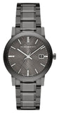 Burberry The City Grey Dial Gunmetal Steel Strap Watch for Men - BU9007