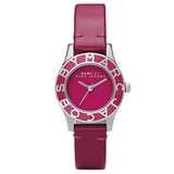 Marc Jacobs Blade Red Dial Red Leather Strap Watch for Women - MBM1157