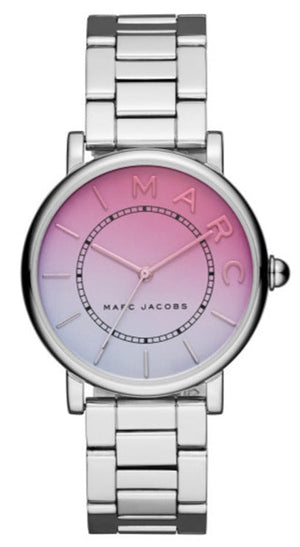 Marc Jacobs Roxy Pink Dial Silver Steel Strap Watch for Women - MJ3552