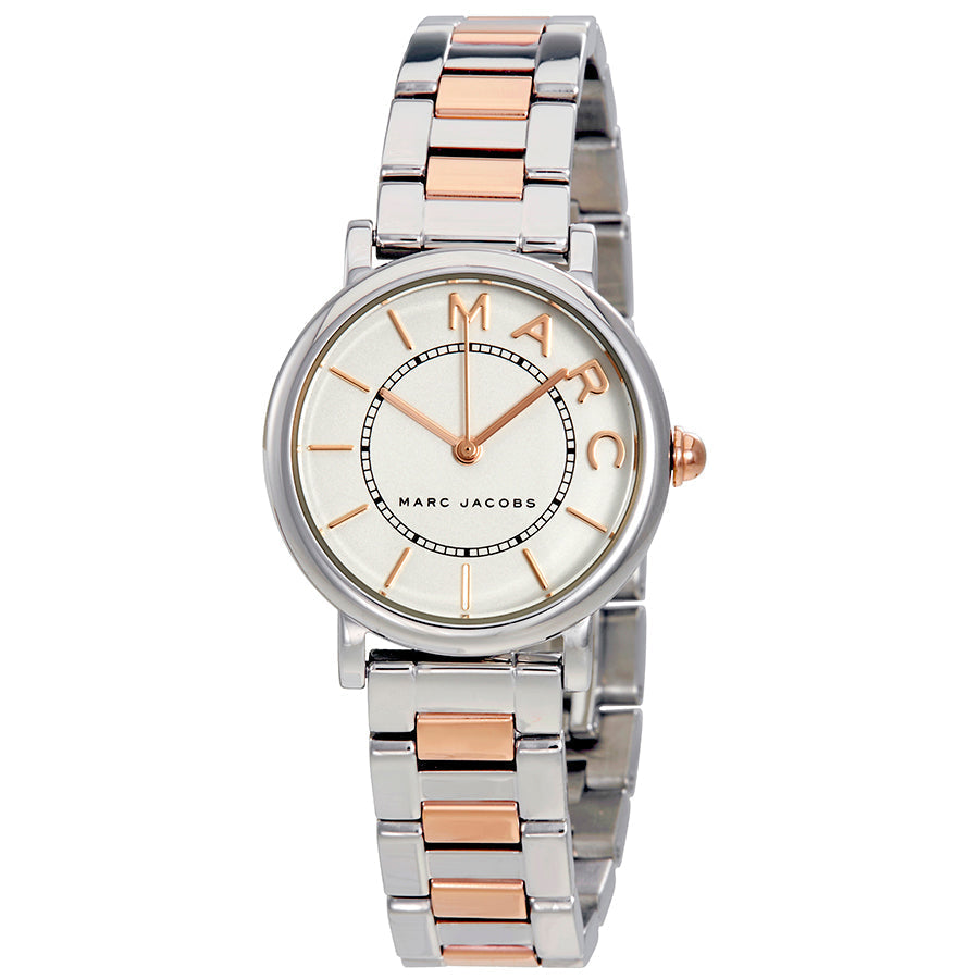 Marc Jacobs Roxy Silver Dial Two Tone Steel Strap Watch for Women - MJ3551