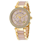 Michael Kors Parker Gold Dial Two Tone Steel Strap Watch for Women - MK6326