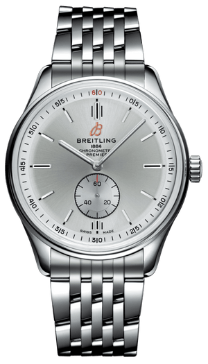 Breitling Premier Automatic 40mm Stainless Steel Silver Dial Mens Watch - A37340351G1A1