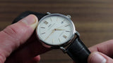 IWC Portofino Automatic White Dial Black Leather Strap Watch for Men - IW356517