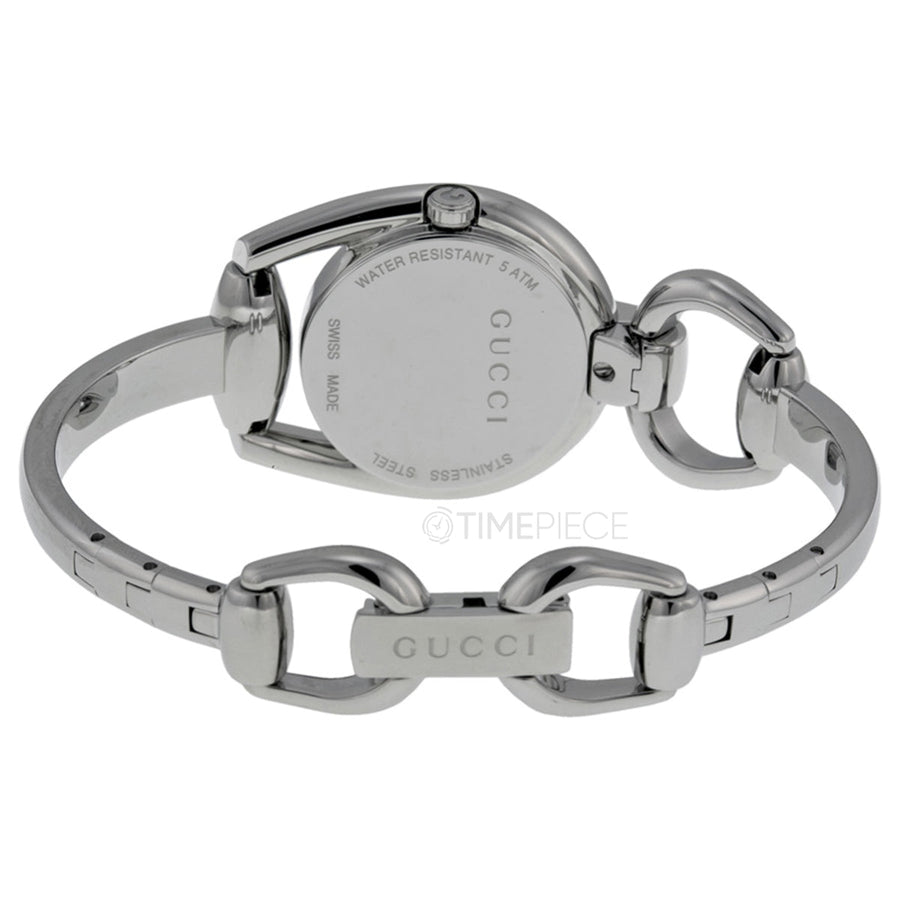 Gucci Horsebit Collection Quartz Brown Dial Silver Steel Strap Watch For Women - YA139501