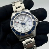 Breitling Superocean 42mm White Dial Silver Steel Strap Watch for Men - A17366D81A1A1