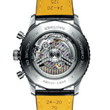 Breitling Navitimer B01 Chronograph 46 Black Dial Black Leather Strap Watch for Men - AB0137211B1P1
