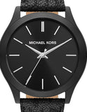 Michael Kors Slim Runway Black Dial Black Mesh Strap Watch for Women - MK8607