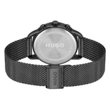 Hugo Boss Infinity Black Dial Black Mesh Bracelet Watch for Women -1502521