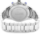 Hugo Boss Driver Black Dial Silver Steel Strap Watch for Men - 1512883