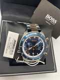 Hugo Boss Santiago Blue Dial Two Tone Steel Strap Watch for Men - 1513937