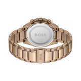 Hugo Boss Trophy Grey Dial Rose Gold Steel Strap Watch for Men - 1513632