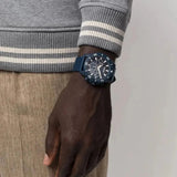 Hugo Boss Admiral Chronograph Blue Dial Blue Nylon Strap Watch for Men - 1513919