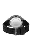 Hugo Boss Admiral Green Dial Black Silicon Rubber Strap Watch for Men - 1513967