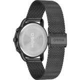 Hugo Boss Infinity Black Dial Black Mesh Bracelet Watch for Women -1502521